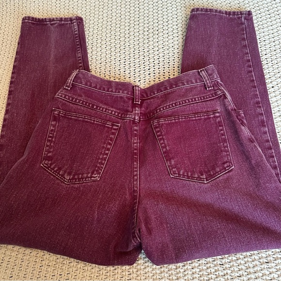 Vintage Wrangler High Rise Mom Tapered Leg 80’s Acid Wash Purple Jeans 28x29 - Picture 6 of 10